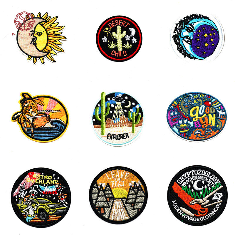 Pro Patch Store - Bộ sưu tập Rotundity Alien Desert Series: Miếng dán thêu cho quần áo và huy hiệu