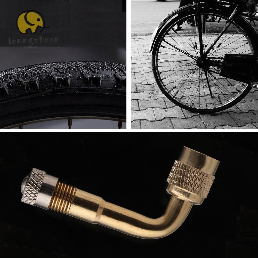 Van xe đạp điện LONNGGUVO, có bộ chuyển đổi mở rộng Nhiều màu Thân van lốp khí bằng đồng thau, Phụ t