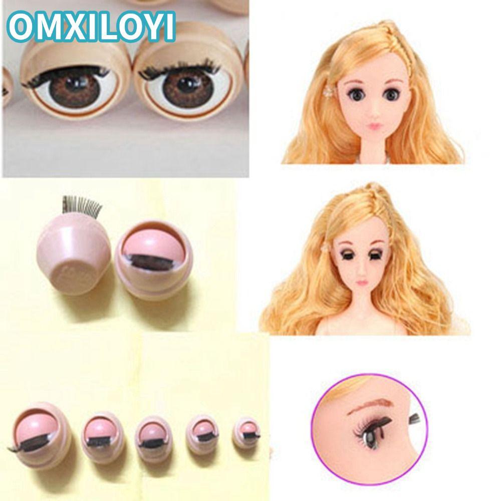 OMXILOYI 1 Cặp Búp Bê Lăn Nhãn Cầu Búp Bê Silicon Hoạt Động Mắt Búp Bê Eyechips DIY Búp Bê Mắt
