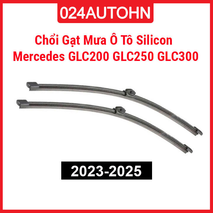 Bộ 2 Chổi Gạt Mưa Ô Tô Silicon Theo Xe Chổi Trước Mercedes GLC200 GLC250 GLC300 GLC 2023-2025