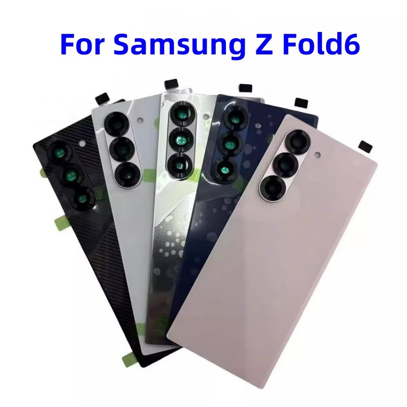 Ốp điện thoại kính mặt sau cho Samsung Galaxy Z Fold6 SM-F956B F956U F956N Vỏ pin Vỏ bảo vệ Bộ phận 