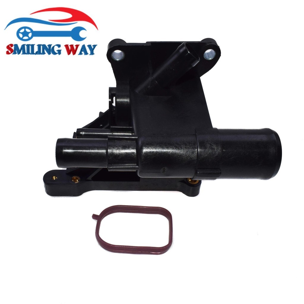 SMILING WAY # Ổ cắm nước làm mát động cơ & miếng đệm 6S4Z8K556A Dành cho Ford Focus Escape Fusion Tr