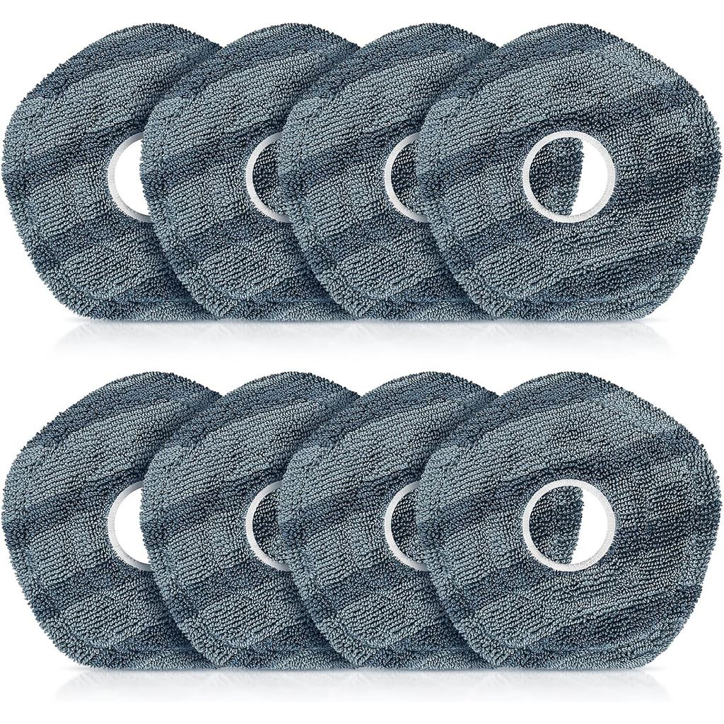 8 Gói Miếng Lau Nhà Tương Thích Với Máy Hút Bụi Robot eufy X10 Pro Omni / X9 Pro, Spin Cleaning Pads