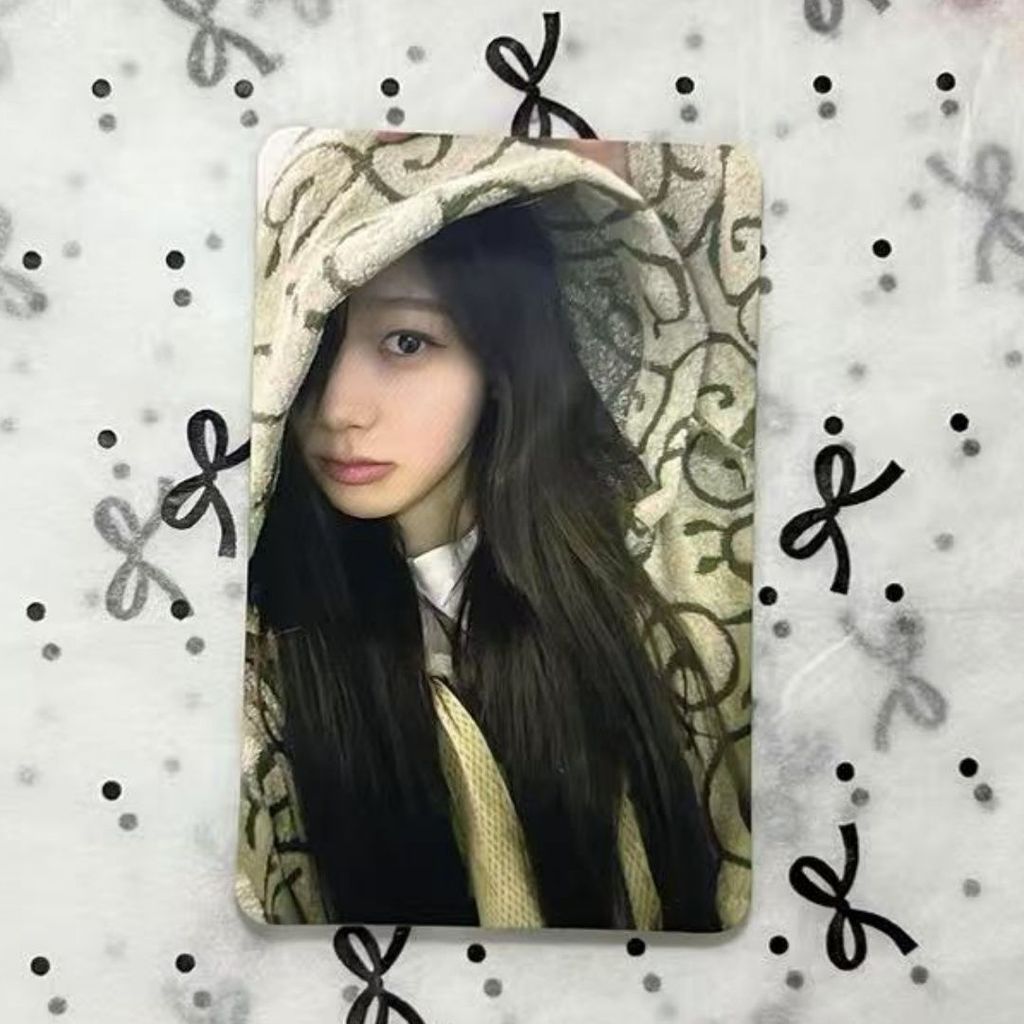 aespa cha kms thẻ may mắn đặc biệt năm mới kms năm mới giselle mũ trắng lê