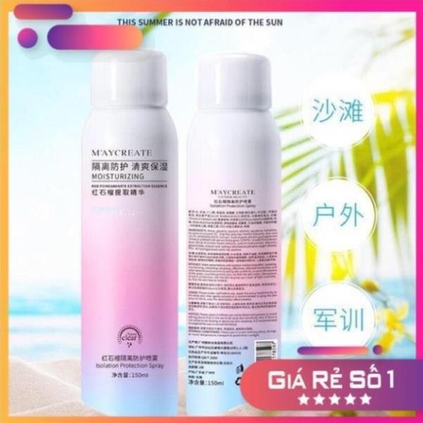 Xịt chống nắng ❤️FREESHIP❤️ Xịt chống nắng Maycreate, xịt chống nắng body hiệu quả - Kem chống nắng 