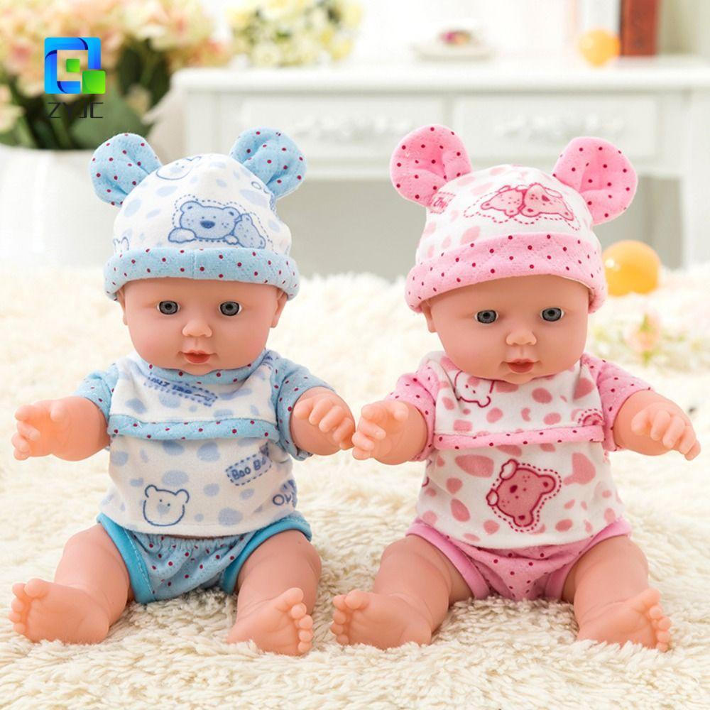 ZYJC Bé Sơ Sinh Búp Bê, Quần Áo Búp Bê Mô Phỏng Thực Tế Búp Bê Bé, Đồ Chơi Trẻ Em 30cm Di Chuyển Đượ