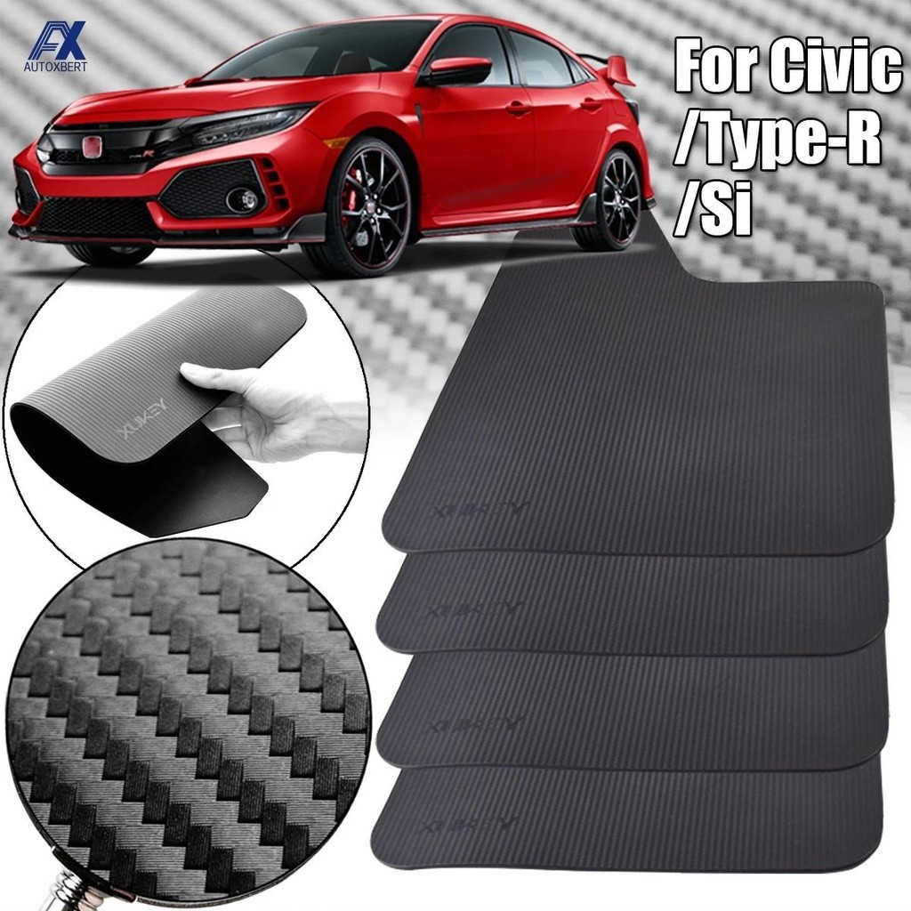 Rally Mud Flaps Dành Cho Xe Honda Civic Type R Type-R Type-S Mugen Si EK9 EP3 FD2 FN2 RR RC GT FK2 F
