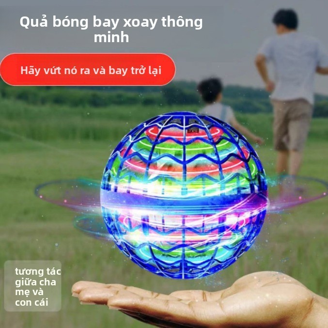 UFO Cảm Ứng Thông Minh Quay Ma Thuật Bóng Bay Con Quay Hồi Chuyển Cảm Ứng Bay Dạ Quang Bóng Máy Bay