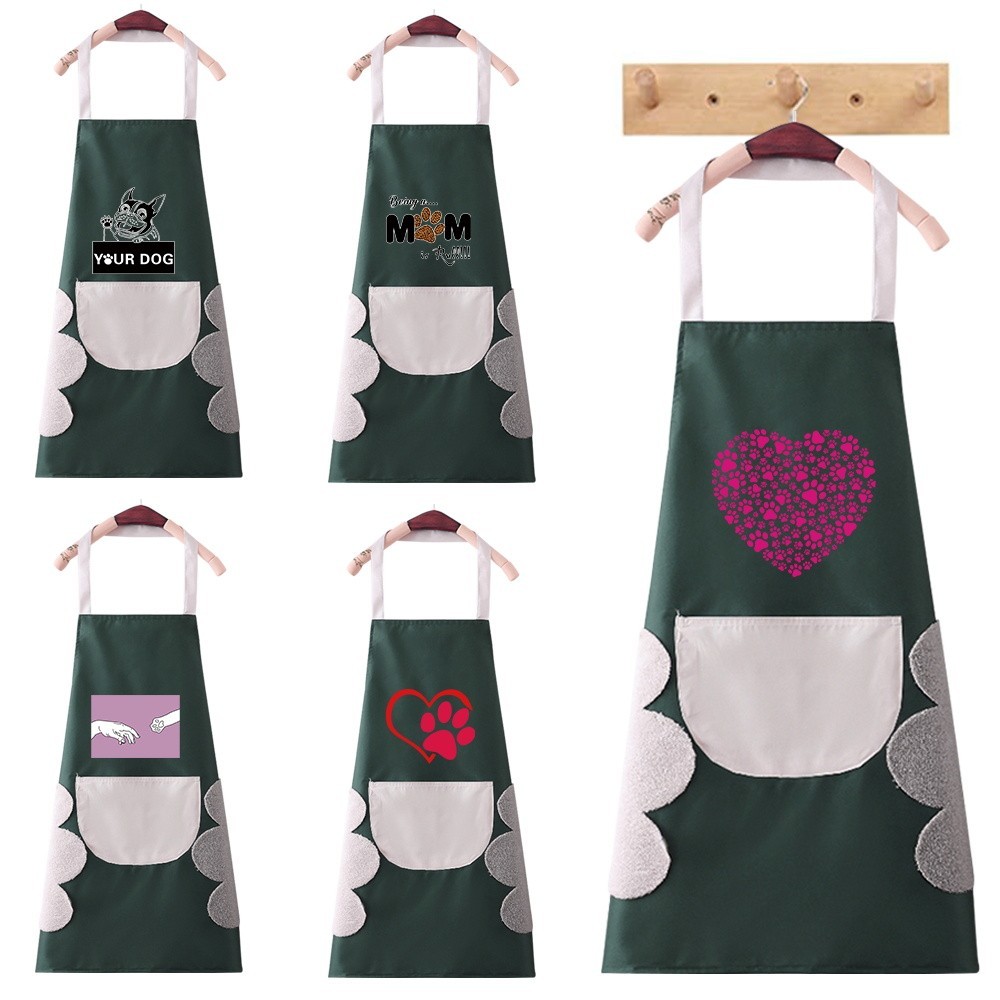 Waterproof Cooking Workwear Lightweight Sleeveless Apron New Convenient Kitchen Cooking Apron Oil-Pr