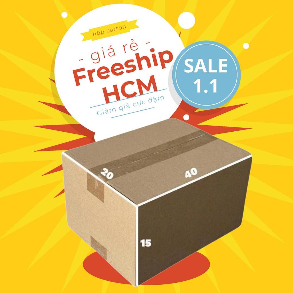 combo 50 chiếc hộp carton mã 40x20x15 giá rẻ