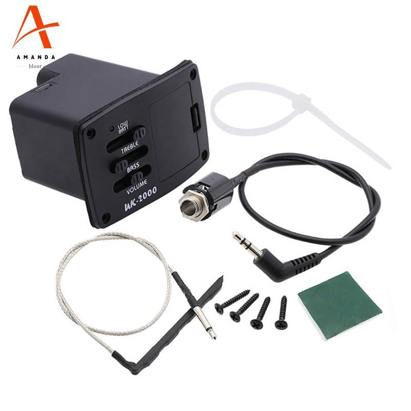 Xe Bán Tải UK-2000 Ukulele Mini Guitar Pickup 2 Ban Nhạc UK2000 EQ Equalizer Hệ Thống Cho Đàn Ukulel