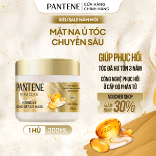   YÊU TÓC NÀNG  Mặt Nạ Ủ Tóc Chuyên Sâu PANTENE Miracles Phục Hồi Liên Kết Tóc Hộp 300ML 