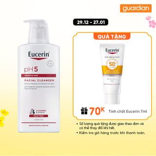  Sữa rửa mặt không gây kích ứng cho da nhạy cảm Eucerin PH5 Facial Cleanser 400ml 