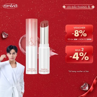   Rom&nd x KOL   Ve-easy  Son dưỡng màu tint Romand Glasting Melting Balm 3.5g 