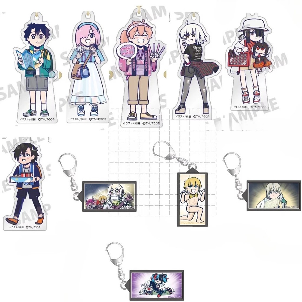 Móc khóa mica Fate/Grand Order FGO Standee anime Fujimaru Ritsuka Mash Kyrielight Enkidu Ashiya Doum