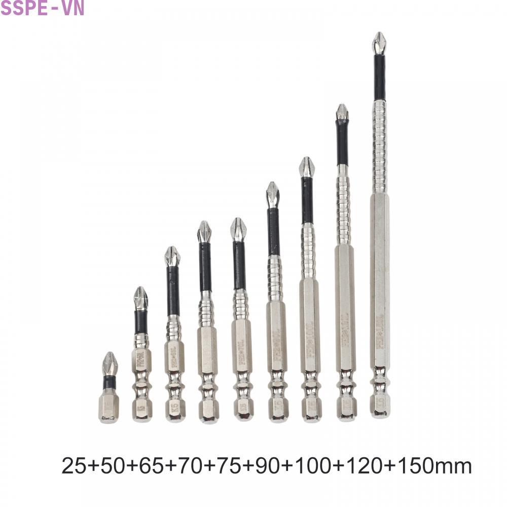 PH2 Bit Set HRC62 Hardness Alloy Steel Anti-Slip Tip Multiple Length Sizes