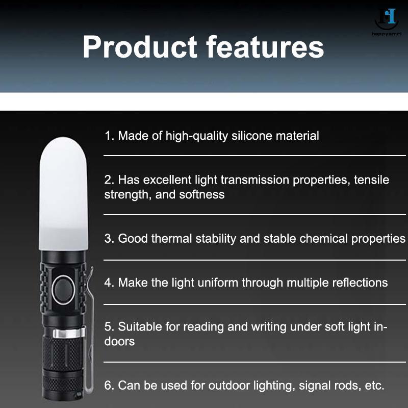 [GA] 2 Chiếc Đèn Pin Co Giãn Silicon Cho SP31 SP35 IF22A C8G IF25A SP36 S2 C8 EA01 TS21 Q8 14-75MM Đ