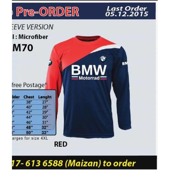 Motorsport Bmw Racing Team Áo thun Jersey / Rider Motor Bmw Áo thun Jersey / Áo thun Jersey Motor