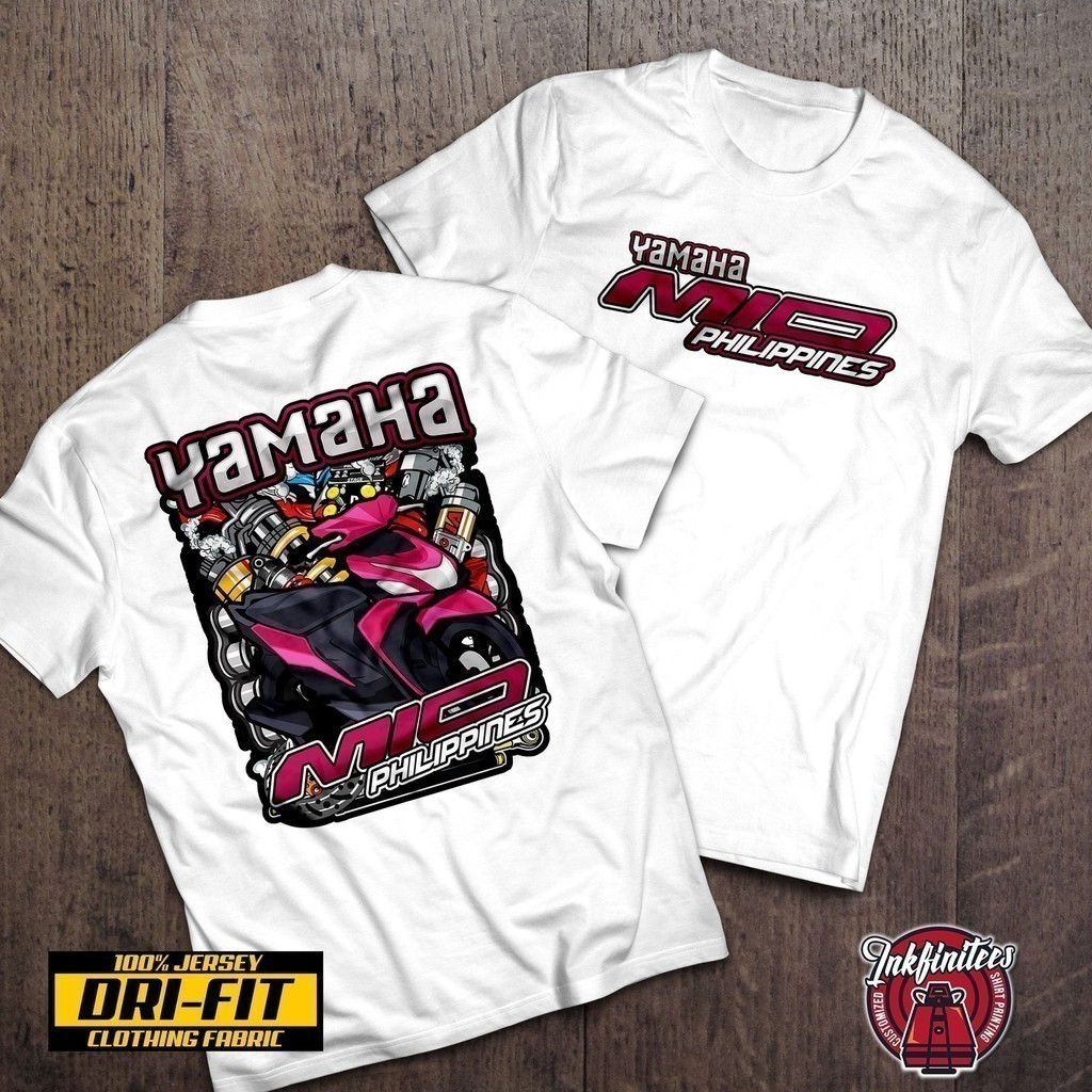 Áo thun Yamaha 2026 Mio I 125 Magenta thời trang / Baju Microfiber Jersi / Áo thun đua xe Jersey
