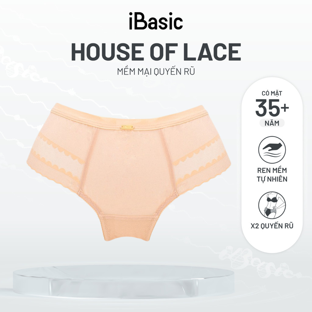 Quần lót nữ iBasic ren hipster PANW160