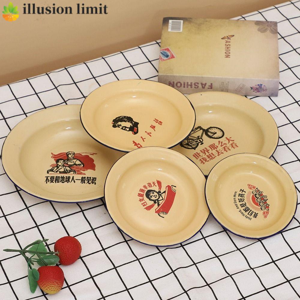 illusion limit ILLUSION LIMIT Iron Men Đĩa Món Ăn Trái Cây Thực Tế Thời Trang