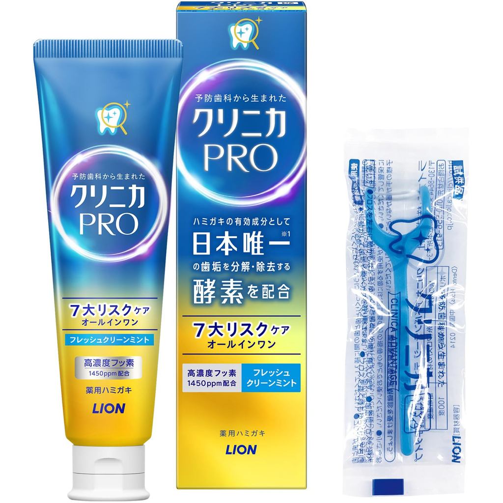 Kem Đánh Răng Trắng Răng Clinica PRO All-in-One 95g Kèm Chỉ Nha Khoa/ Clinica PRO All-in-One Whiteni