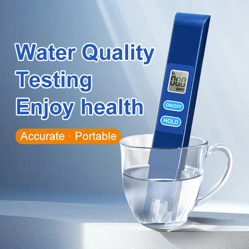 TDS-H1A 0-9990ppm Nước Phát Hiện Chất Lượng Bút Hộ Gia Đình Uống Nước EC Meter 2in1 TDS Test Meter H