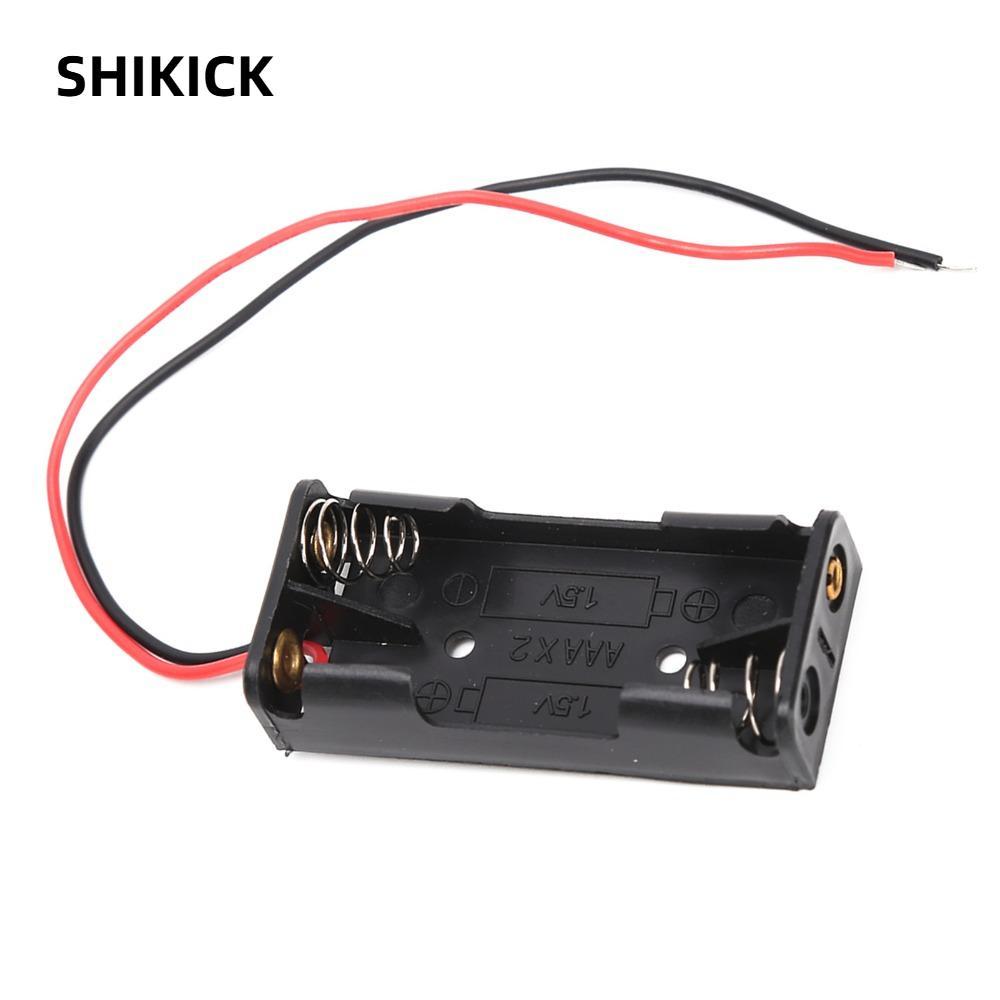 SHIKICK 10 Cái Giá đỡ pin AAA 3 × 1.5V, Giá đỡ pin AAA PP 2 × 1.5V, Giá đỡ 2 × 1.5V AAA với hộp pin 
