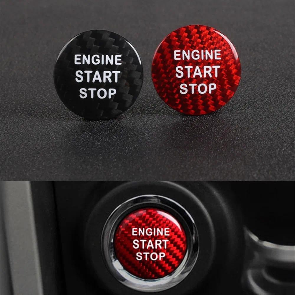 Sợi Carbon Động Cơ Khởi Động Nút Chặn Bao Miếng Dán Cho Subaru BRZ Cho Xe Toyota 86 GT86 2013-2019 P
