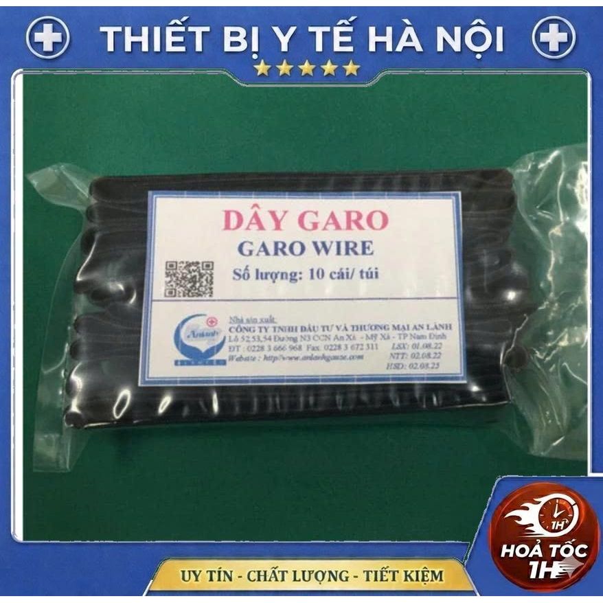 ( 10 dây ) Dây Garo y tế An Lành ( màu đen )