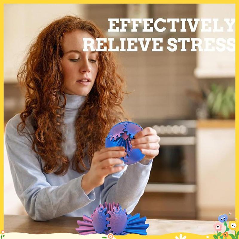 3D In Gear Ball Spin Ball Hoặc Cube Fidget Toy, Gear Ball Pop Fidget Toy, Gear Toy để thư giãn căng 