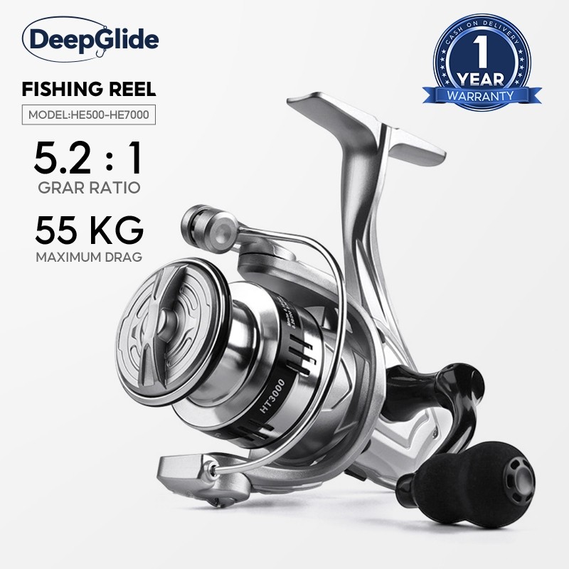 DeepGlide Fishing Reel  Spinning Reel  Gear Fishing Reel  Metal Baits Reel  HT1000-7000