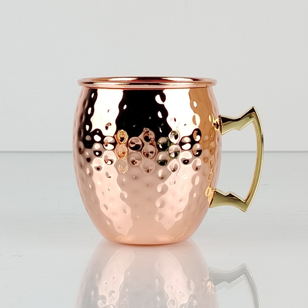 Thép không gỉ Moscow Mule Cup Búa Điểm Trống Hình Cốc Châu Âu Cocktail Kính Thép không gỉ Đồng Mạ Bi