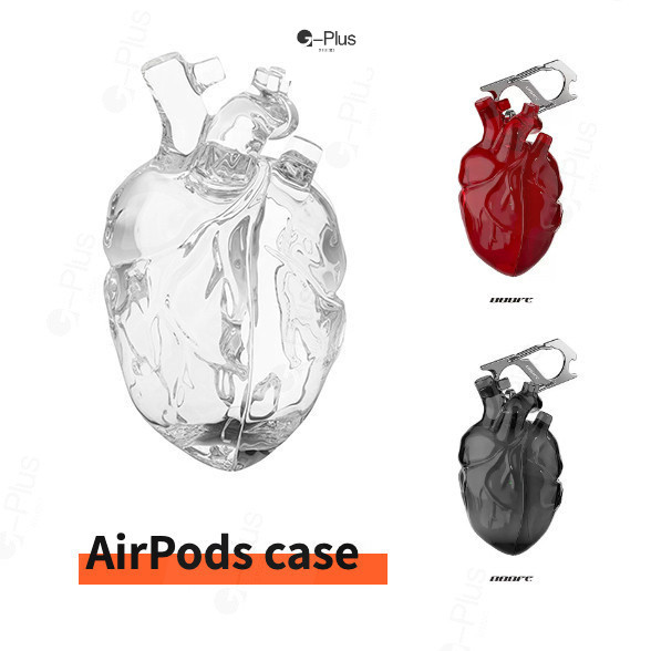 [G-Plus Studio] Trái Tim Trong Suốt Thích Hợp Cho Vỏ Tai Nghe Airpods pro3 Cảm Giác Cao Cấp Thiết Kế