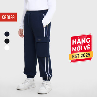  Quần nỉ bé trai CANIFA bo gấu cạp chun có túi hộp cá tính 2BP25C004 