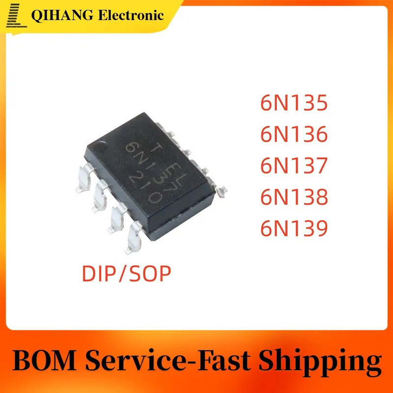 5 CÁI 6N135 6N136 DIP8 6N137 6N138 6N139 DIP-8 SOP-8 chip ic