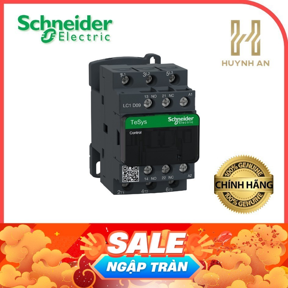 Khởi động từ Contactor - 3P(3NO) - Coil 110VAC - Schneider Electric - LC1D09F7 LC1D12F7 LC1D18F7 LC1