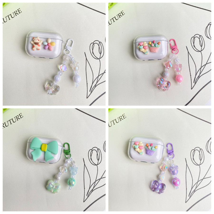 Ốp Hoa Cho airpods pro 2 3 / airpod4 / airpod pro3 Ốp Lưng Tai Nghe Silicon Airpod3 Cover AirPods4