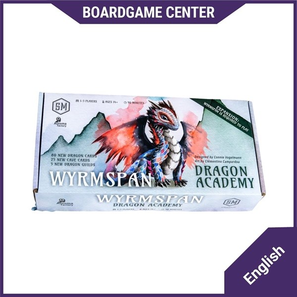 Bộ trò chơi Wyrmspan: Dragon Academy (2025) Open an academy for fledgling dragons to achieve their f