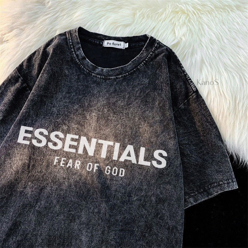 Áo thun Oversize ngắn tay họa tiết Y2K, cổ tròn - Kanos Shop