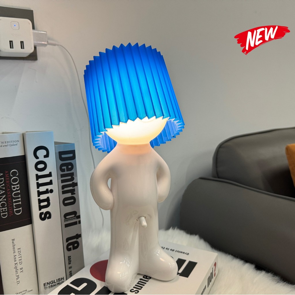 Bán USB Plug-In Creative MR P Shy Đèn bàn Shy Boy Little Naughty Night Light