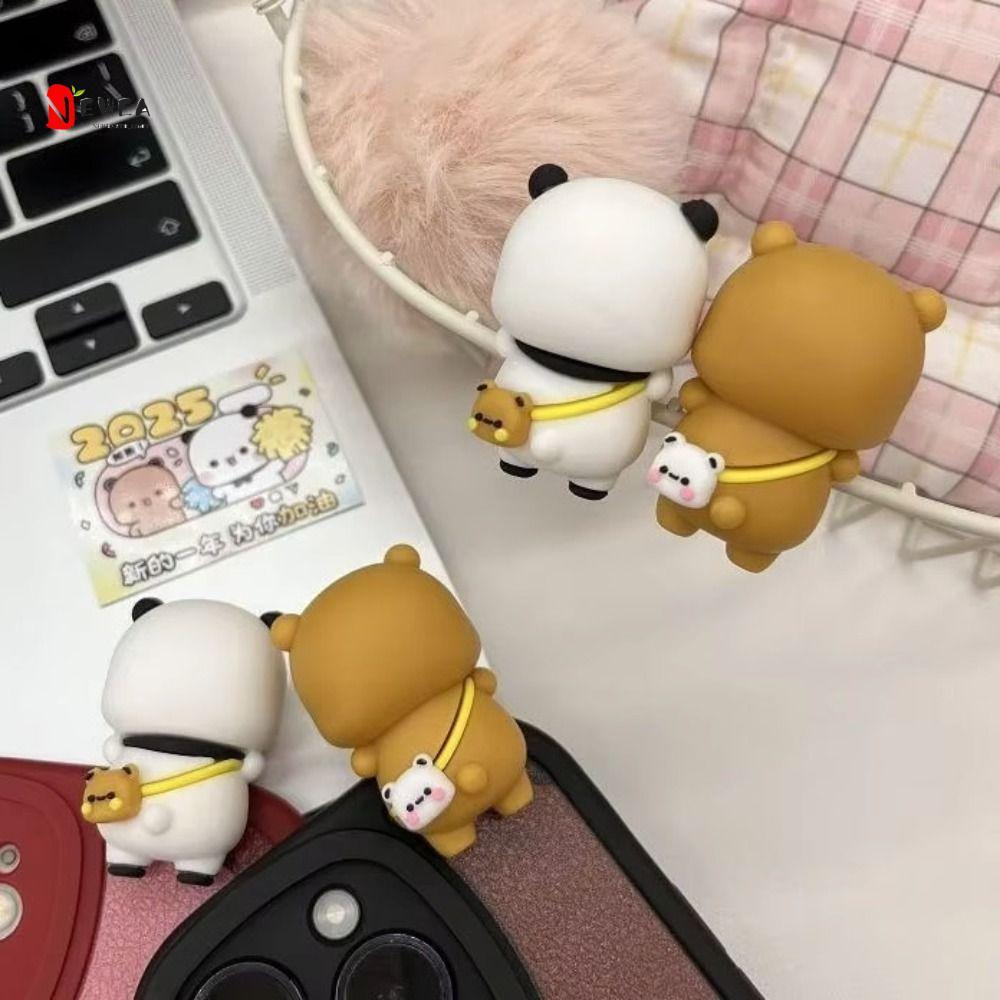 NEWEARTH GIỚI HẠN 1 cái / 2 cái Yier Bubu Đồ trang trí điện thoại di động, Đồ trang trí để bàn Màn h