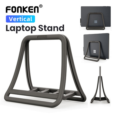 Giá đỡ máy tính xách tay dọc Fonken Máy tính xách tay Giá đỡ hỗ trợ máy tính để bàn cho phụ kiện PC Mcbook Air Pro