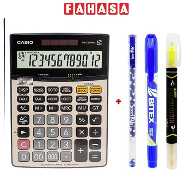 Máy Tính Văn Phòng Casio DJ - 220D Plus - Kèm Quà Chất