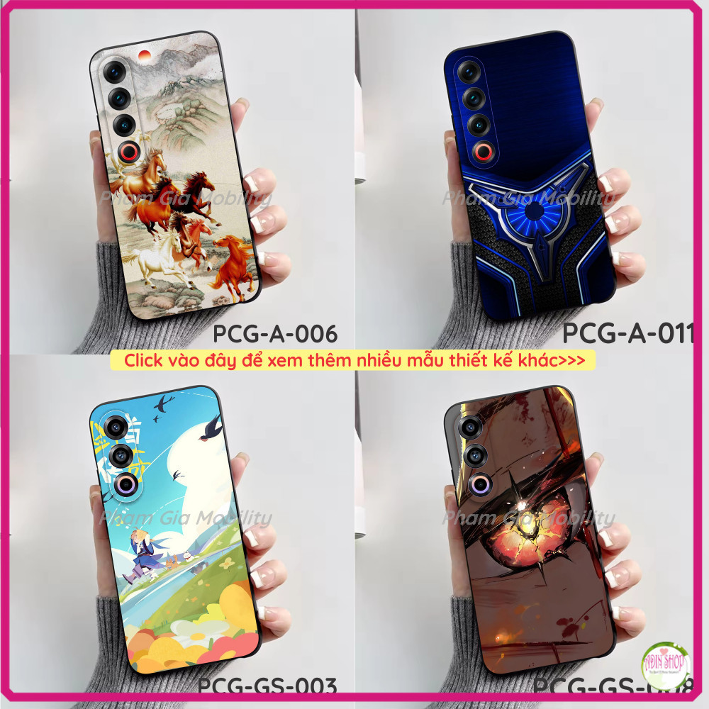 Ốp lưng dành cho Meizu 21/ 21 Note/ 21 Pro/ 20/ 20 Classic dẻo đen đen in hình nhiều mẫu đẹp sắc nét