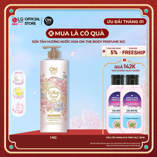   LG Daily Beauty Official  Sữa tắm hương nước hoa The Body Perfume White Pearl bột ngọc trai 1000gr 