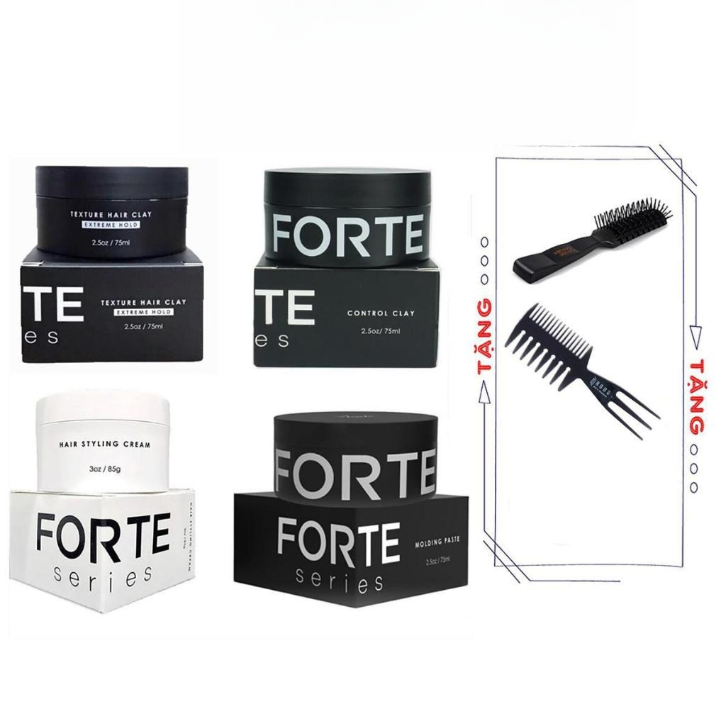 [HÀ NỘI] Sáp Vuốt Tóc Nam Forte Series Control Clay, Molding Paste, Styling Cream, Texture Clay, Pom