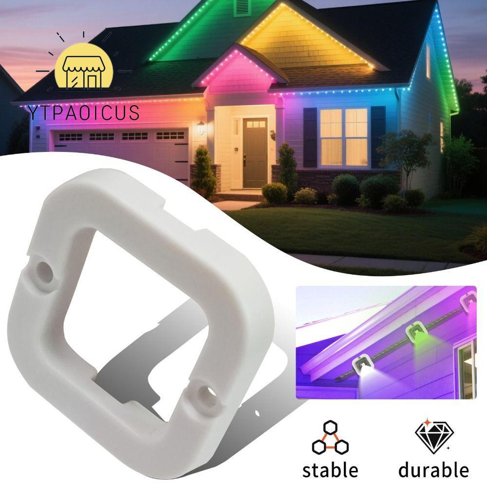 YURUYI 5 chiếc Giá đỡ đèn ngoài trời, Giá đỡ đèn LED chịu thời tiết Eave Mount, H705 Kẹp đèn đa năng
