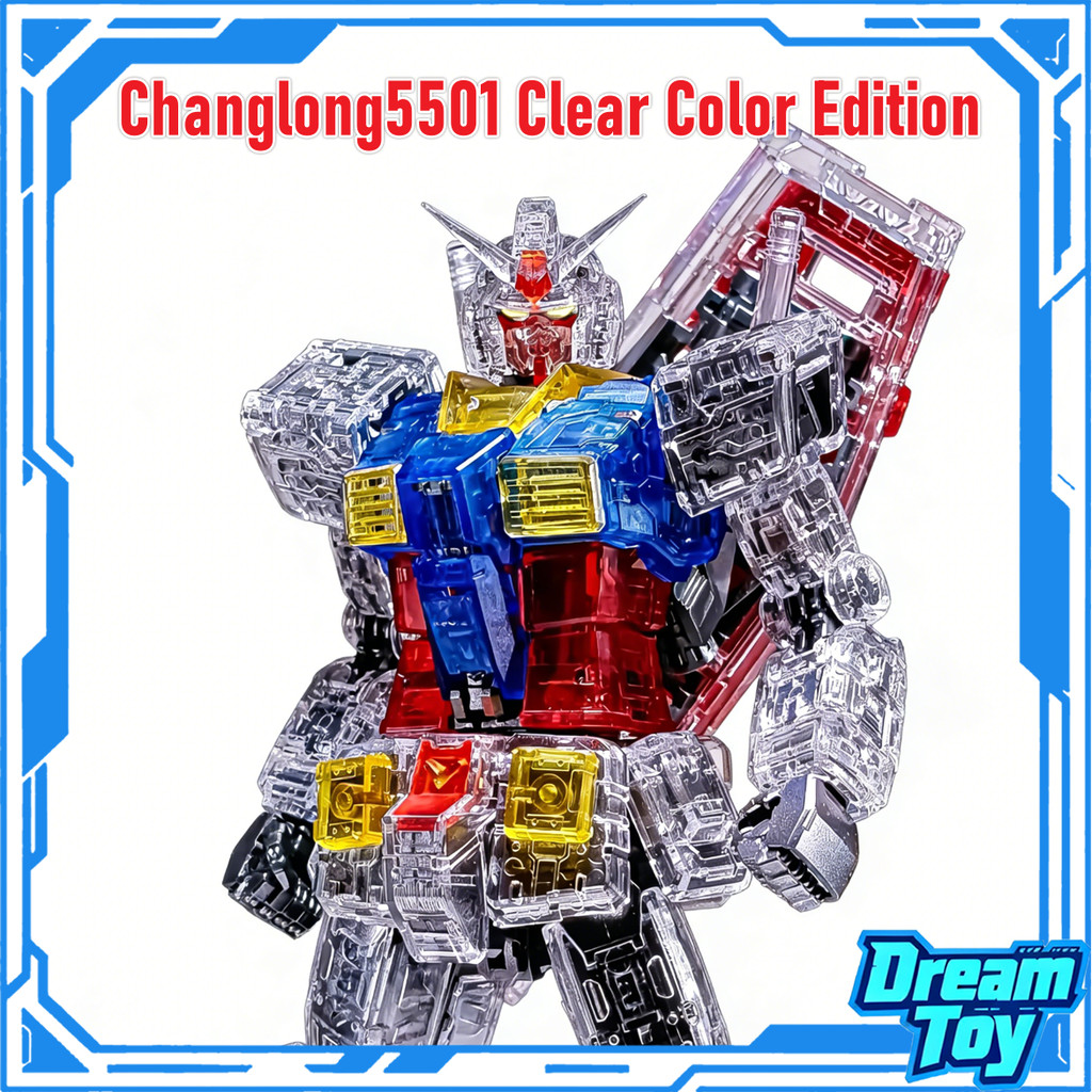 Changlong 5501 Phiên bản màu trong suốt RX-78-2 Ver.2.0 1 / 144 Bộ mô hình RG5501 changlong5501 Bộ m