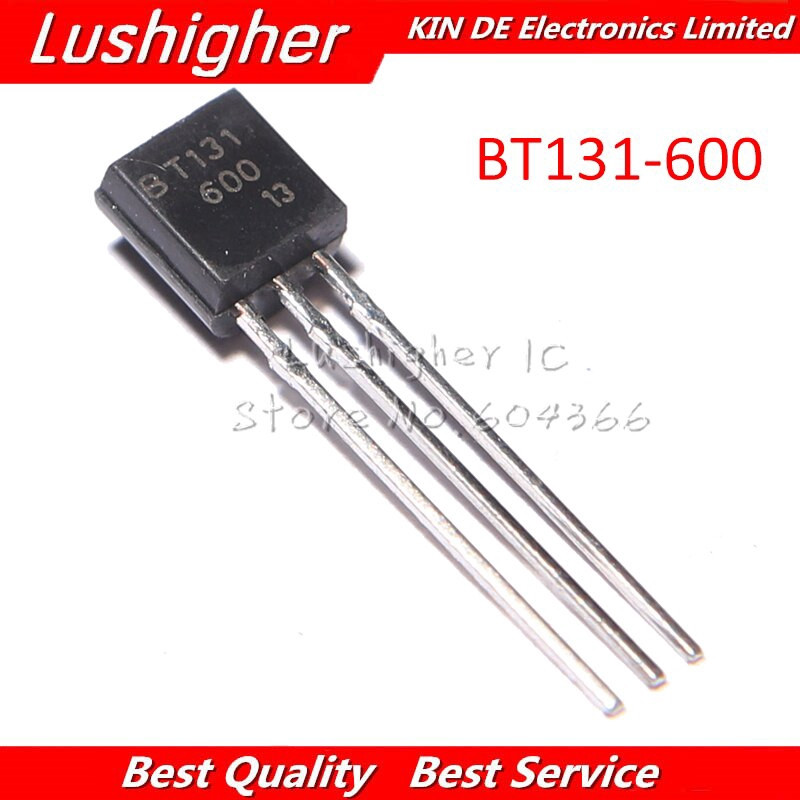 Bộ 50 BT131-600 BT131 600 triac switch 600V 1A TO-92 miễn phí vận chuyển